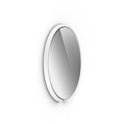Occhio Mito sfera 60 LED-Spiegelwandleuchte-Weiß matt-Spiegel getönt-Wide für breit abstrahlendes Licht von 80°-mit Occhio air Modul-mit LED (2700K - 4000K)