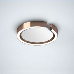 Occhio Mito Soffitto 20 Up LED-Deckenleuchte-Rosé Gold-Narrow für gebündeltes Licht von 50°-mit Occhio air Modul-mit LED (2700K - 4000K)