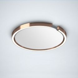 Occhio Mito soffitto 40 up LED-Deckenleuchte-Rosé Gold-Cover Weiß matt-Narrow für gebündeltes Licht von 50°-mit Occhio air Modul-mit x-tra warm LED (2200K - 3500K) Sonderanfertigung