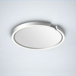 Occhio Mito Soffitto 40 Up LED-Deckenleuchte-Silber matt-Narrow für gebündeltes Licht von 50°-mit Occhio air Modul-mit LED (2700K - 4000K)