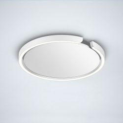 Occhio Mito soffitto 40 up LED-Deckenleuchte-Weiß matt-Cover Weiß matt-Narrow für gebündeltes Licht von 50°-mit Occhio air Modul-mit x-tra warm LED (2200K - 3500K) Sonderanfertigung