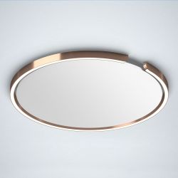 Occhio Mito soffitto 60 up LED-Deckenleuchte-Rosé Gold-Cover Weiß matt-Narrow für gebündeltes Licht von 50°-mit Occhio air Modul-mit x-tra warm LED (2200K - 3500K) Sonderanfertigung