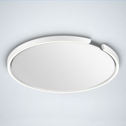 Occhio Mito soffitto 60 up LED-Deckenleuchte-Weiß matt-Cover Weiß matt-Wide für breit abstrahlendes Licht von 80°-mit Occhio air Modul-mit x-tra warm LED (2200K - 3500K) Sonderanfertigung
