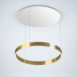 Occhio Mito Sospeso 60 Up LED-Pendelleuchte-Pendel Bronze-Ausführung fix bis max. 350 cm-Narrow für Raumbeleuchtung