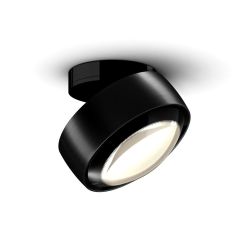 Occhio Più alto up VOLT LED-Deckenstrahler-Kopf/head Black Phantom-Aufbaudose/base Schwarz matt-Linse Schwarz glänzend-Contour C80-mit LED (2700K)