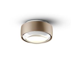 Occhio Più alto v VOLT LED-Deckenstrahler-Kopf/head Gold matt-Linse Weiß glänzend-Contour C80-mit LED (2700K)