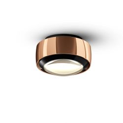 Occhio Più alto v VOLT LED-Deckenstrahler-Kopf/head Rose Gold-Linse Schwarz glänzend-Contour C80-mit LED (2700K)