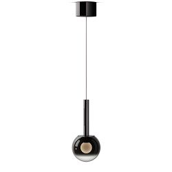 Occhio Luna sospeso 125 var up LED-Pendelleuchte-Dark Chrome