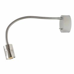 Oligo Just A Little Wandleuchte - Silber matt, mit LED (3000K), mit Kabel und Stecker