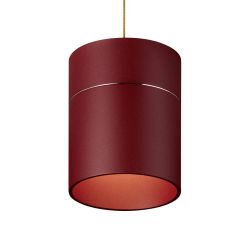 Oligo Tudor M LED-Pendellleuchte-Rot; mit LED (2700K)