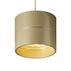 Oligo Tudor S LED-Pendelleuchte 1-flammig mit unsichtbarer Höhenverstellung-Champagner-mit Tunable White (2200K - 5000K)