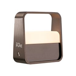 Paul Neuhaus Pure Go 4055 LED-Akkuleuchte-Dunkles Metallbraun