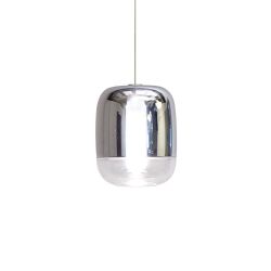 Prandina Gong Mini 2L Pendelleuchte Spiegel metallisiert - Transmirror/klar