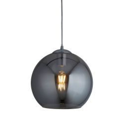 Searchlight Balls 1635 Pendelleuchte-Chrom matt-Rauchglas