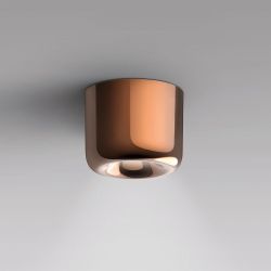 Serien Lighting Cavity Ceiling L LED-Deckenstrahler-Bronze-ja, mit Phasenabschnittsdimmer-mit LED (2700K)