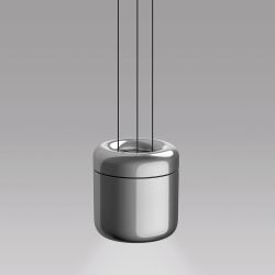 Serien Lighting Cavity Suspension L LED-Pendelleuchte-Aluminium glänzend-ja, mit Phasenabschnittsdimmer-mit LED (2700K)