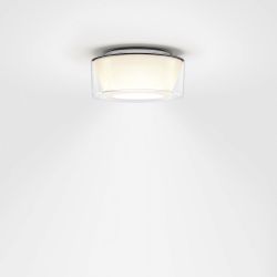 Serien Lighting Curling Ceiling LED-Deckenleuchte-Acrylglasschirm klar - Reflektor konisch-Größe M Ø 218 mm-mit dim2warm (1800K - 3000K)