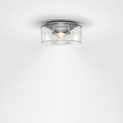 Serien Lighting Curling Ceiling LED-Deckenleuchte-Acrylglasschirm klar-Größe M Ø 218 mm-mit dim2warm (1800K - 3000K)