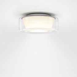 Serien Lighting Curling Ceiling LED-Deckenleuchte-Glasschirm klar - Reflektor konisch-Größe L Ø 325 mm-mit LED (2700K)