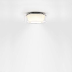 Serien Lighting Curling Ceiling LED-Deckenleuchte-Glasschirm klar - Reflektor konisch-Größe S Ø 175 mm-mit dim2warm (1800K - 3000K)