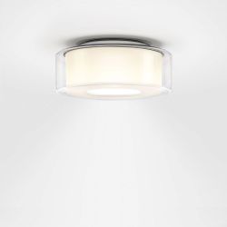 Serien Lighting Curling Ceiling LED-Deckenleuchte-Glasschirm klar - Reflektor zylindrisch-Größe L Ø 325 mm-mit LED (2700K)