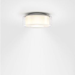 Serien Lighting Curling Ceiling LED-Deckenleuchte-Glasschirm klar - Reflektor zylindrisch-Größe M Ø 250 mm-mit dim2warm (1800K - 3000K)