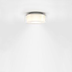 Serien Lighting Curling Ceiling LED-Deckenleuchte-Glasschirm klar - Reflektor zylindrisch-Größe S Ø 175 mm-mit dim2warm (1800K - 3000K)