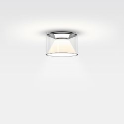 Serien Lighting Drum Ceiling M Short LED-Deckenleuchte-Glas klar-mit dim2warm (1800K - 3000K)
