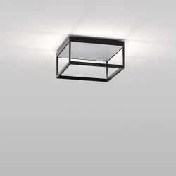 Serien Lighting Reflex² Ceiling M 150 LED-Deckenleuchte-Schwarz-Pyramidenstruktur Silber-mit LED (2700K)