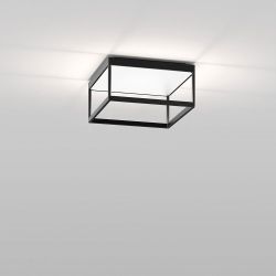 Serien Lighting Reflex² Ceiling M 150 LED-Deckenleuchte-Schwarz-Pyramidenstruktur Weiß-mit LED (2700K)