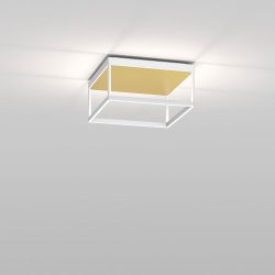 Serien Lighting Reflex² Ceiling M 150 LED-Deckenleuchte-Weiß-Pyramidenstruktur Gold-mit LED (2700K)