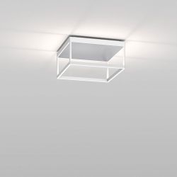 Serien Lighting Reflex² Ceiling M 150 LED-Deckenleuchte-Weiß-Pyramidenstruktur Silber-mit LED (2700K)