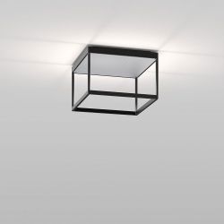 Serien Lighting Reflex² Ceiling M 200 LED-Deckenleuchte-Schwarz-Pyramidenstruktur Silber-mit LED (2700K)