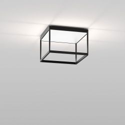 Serien Lighting Reflex² Ceiling M 200 LED-Deckenleuchte-Schwarz-Pyramidenstruktur Weiß-mit LED (2700K)