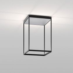 Serien Lighting Reflex² Ceiling M 450 LED-Deckenleuchte-Schwarz-Pyramidenstruktur Silber-mit LED (2700K) 01