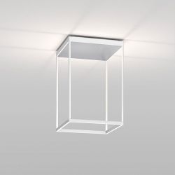 Serien Lighting Reflex² Ceiling M 450 LED-Deckenleuchte-Weiß-Pyramidenstruktur Silber-mit LED (2700K) 01