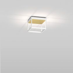 Serien Lighting Reflex² Ceiling S 150 LED-Deckenleuchte-Weiß-Pyramidenstruktur Gold-mit LED (2700K)