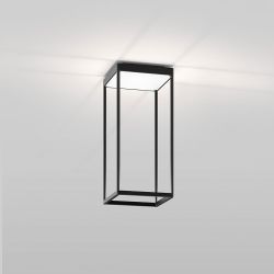 Serien Lighting Reflex² Ceiling S 450 LED-Deckenleuchte-Schwarz-Pyramidenstruktur Weiß-mit dim2warm (2200K - 3000K)