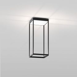 Serien Lighting Reflex² Ceiling S 450 LED-Deckenleuchte-Schwarz-Pyramidenstruktur Weiß-mit LED (2700K)