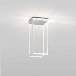 Serien Lighting Reflex² Ceiling S 450 LED-Deckenleuchte-Weiß-Pyramidenstruktur Silber-mit LED (2700K)