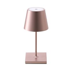 Sigor Nuindie Mini rund LED-Akkuleuchte-Roségold-mit LED (2700K/2200K)