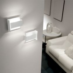 Teamitalia Tao Parete 25 LED-Wandleuchte-Weiß/Weiß-mit LED (2700K)