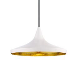 Tom Dixon Beat Wide LED-Pendelleuchte-Weiß-mit LED (3000K)