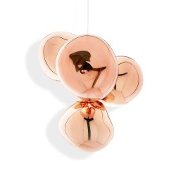 Tom Dixon Melt Chandelier Small LED-Pendelleuchte-Kupfer-mit LED (3000K)