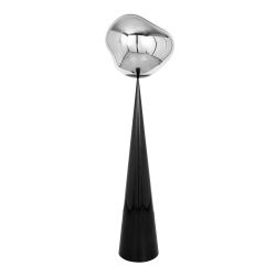 Tom Dixon Melt Cone Fat LED-Stehleuchte-Silber-mit LED (3000K)