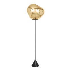 Tom Dixon Melt Cone Slim LED-Stehleuchte-Gold-mit LED (3000K)