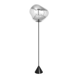 Tom Dixon Melt Cone Slim LED-Stehleuchte-Silber-mit LED (3000K)