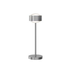 Top Light Puk! 120 Eye Table Avantgarde LED-Tischleuchte-Chrom matt-Linse matt-Höhe 370 mm-mit LED (2700K)