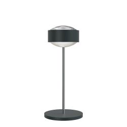 Top Light Puk! 160 Eye Table Avantgarde Tischleuchte-Anthrazit matt/Chrom-Linse klar-Höhe 370 mm-ohne Dimmer