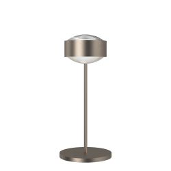 Top Light Puk! 160 Eye Table Avantgarde Tischleuchte-Nickel matt-Linse klar-Höhe 370 mm-ohne Dimmer